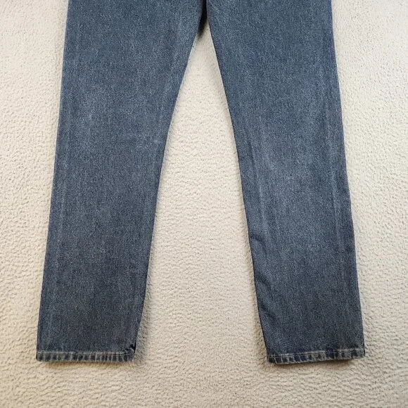Magellan Jeans Mens 32x34 Blue Straight Denim Dark Wash Pants Outdoors Workwear - Picture 4 of 11